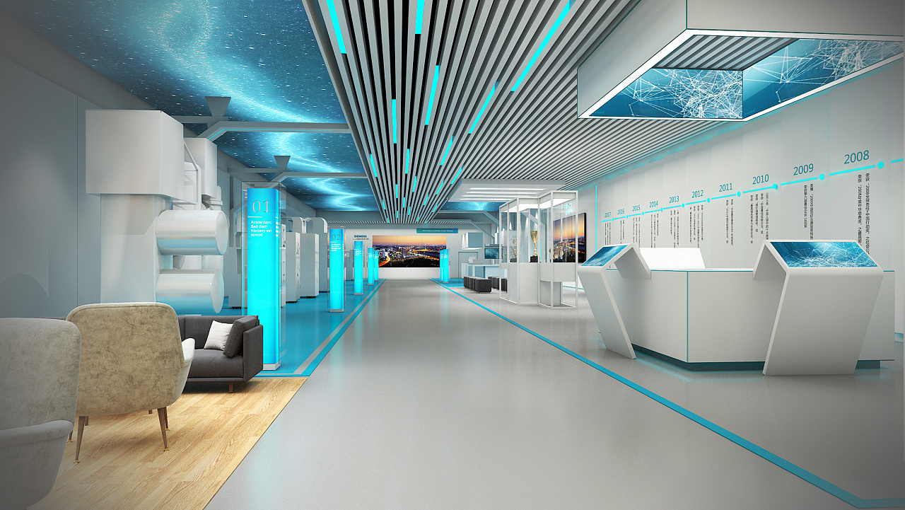 展廳設(shè)計(jì) ，展廳 ，鑫時(shí)空